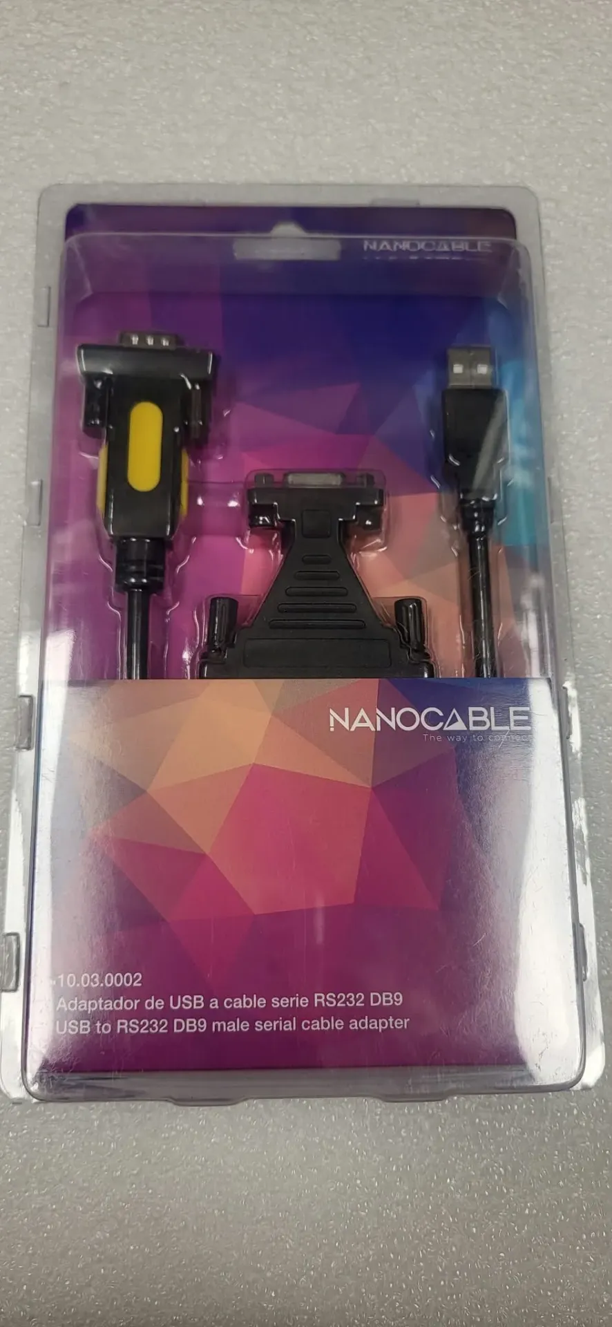 ADAPTADOR USB - RS232 DB9 (PUERTO COM PARA SAI)